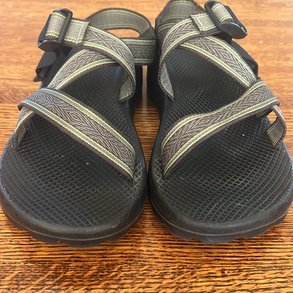 Chaco Classic Z/1 Sandals Men SZ 8 Black Green Vibram Sport Adjustable Open Toe - Picture 8 of 15
